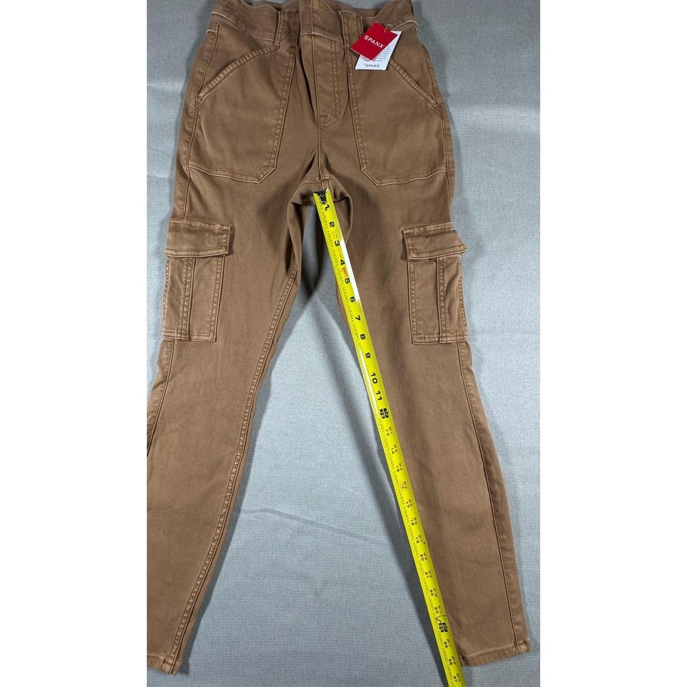 Spanx Pants Womens Small Brown Stretch Twill Ankle Cargo Slim Pull On 20311R NEW - Picture 11 of 12